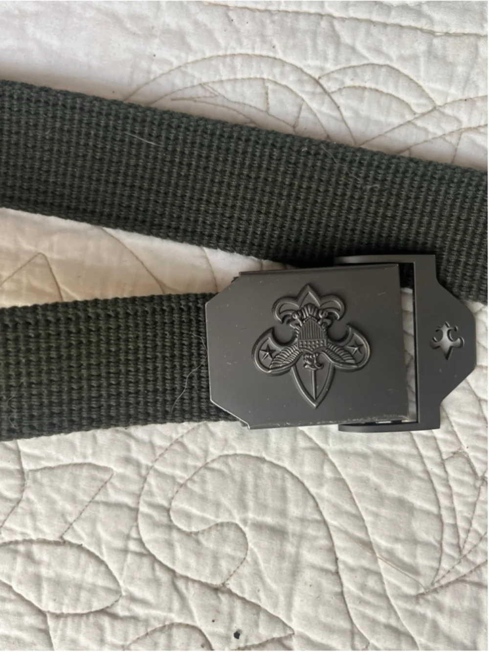 Men's Boy Scouts of America Web Belt One Size Green Black